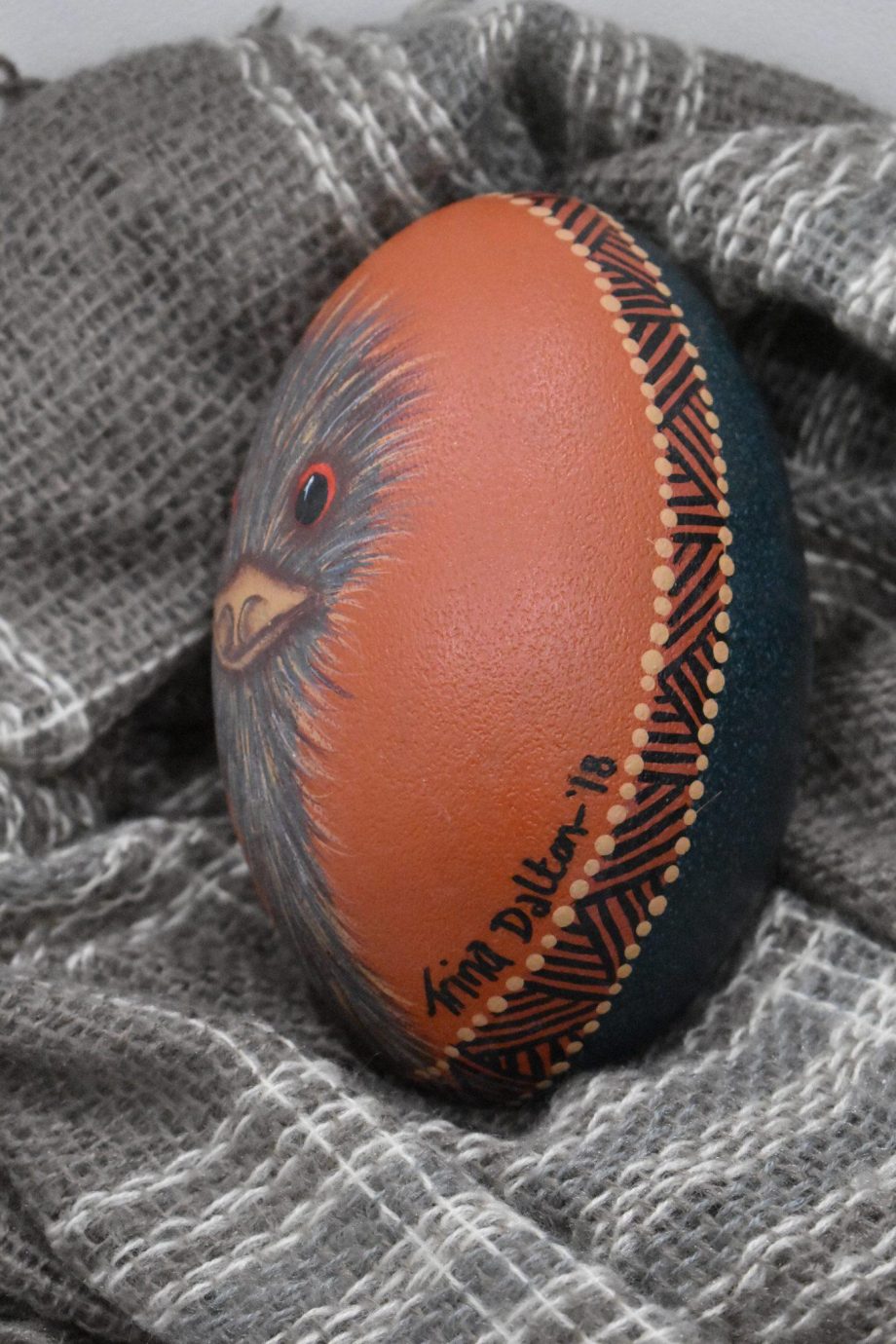 Wadawurrung artist - Kawirr (emu) egg handpainted - Image 3