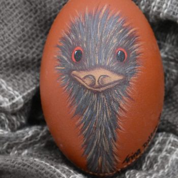 Wadawurrung artist - Kawirr (emu) egg handpainted
