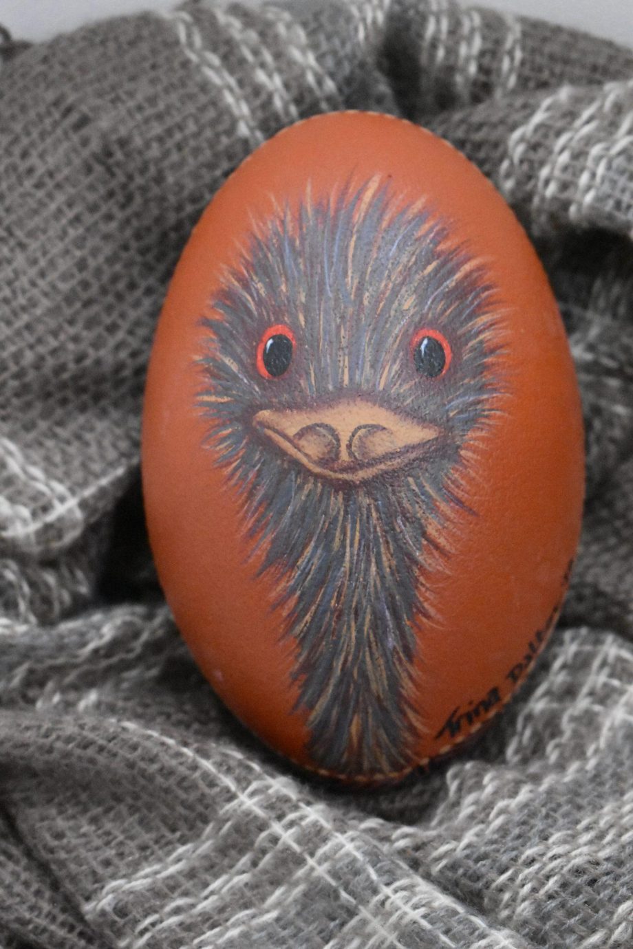 Wadawurrung artist - Kawirr (emu) egg handpainted