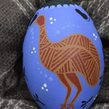 Wadawurrung artist - Kawirr (emu) egg handpainted