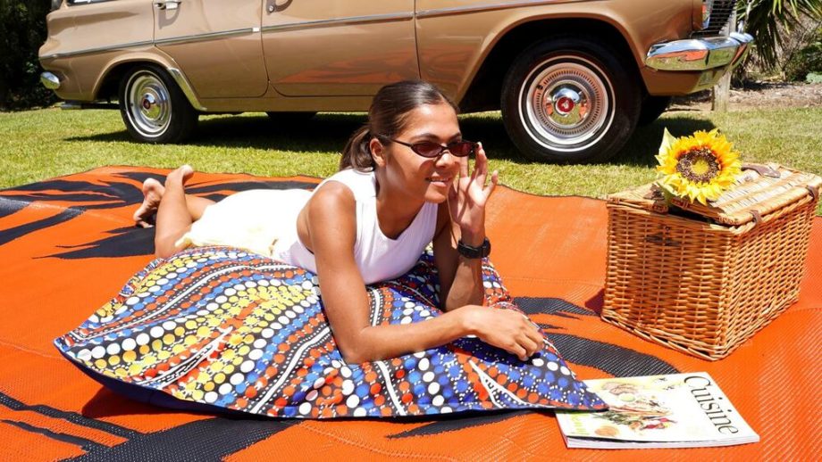 SUNSHINE Aboriginal Designed Giant Cushion / Bean Bag 1x1m - Image 3