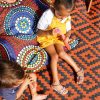 FAMILY Aboriginal Designed Giant Cushion / Bean Bag 1 x 1m - Image 5