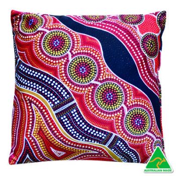 Aboriginal Design Cushion Cover - Rich Lands