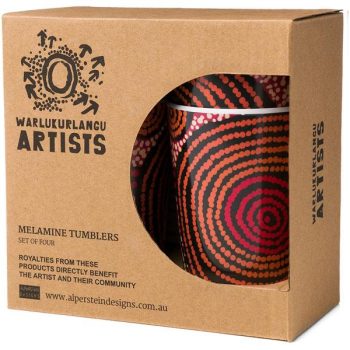 TEDDY GIBSON MELAMINE TUMBLERS (X4)