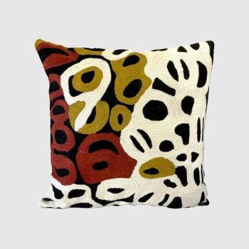 Seven Sisters - Wool 40 x 40cm (16in) Cushion Cover by Anmanari Brown
