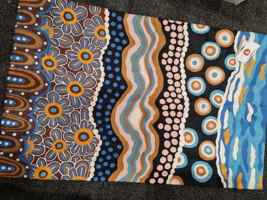 Ocean and Earth 2x3ft (61x91cm) Wool Wall or Floor Rug by Bianca Gardiner Dodd - Limited Edition - Image 2