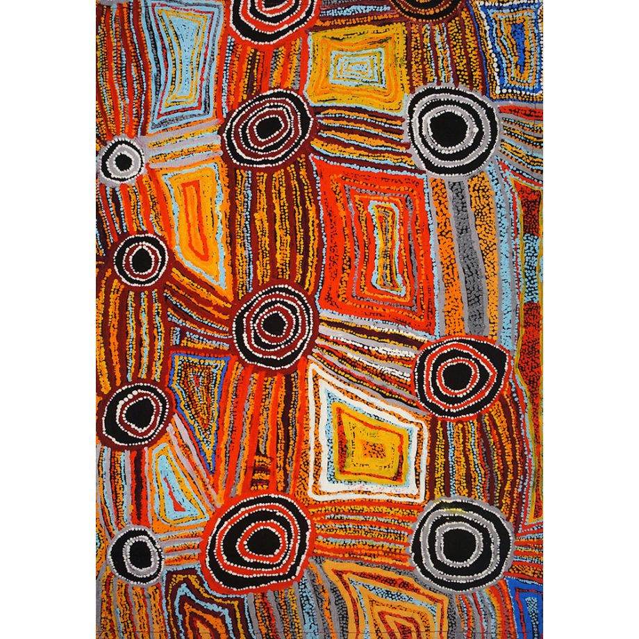 Mina Mina Jukurrpa - Women's Dreaming, Cotton Tea Towel
