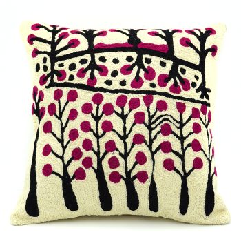 Kurlkurra and Ngapa Jukurrpa - Cushion Cover Wool 12in (30cm) by Rosie Nangala Flemming