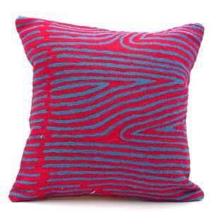 Desert Rain, Summer Storm Wool 12in (30cm) Cushion Cover by Kurun Warun
