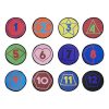 Numbers Colours, Shapes - Set of 12 Seating Mats 0.6m