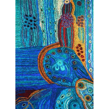 Cotton 'Two Sisters' Tea Towel by Julie Woods - Digital Print - 62.5cm x 42.5cm