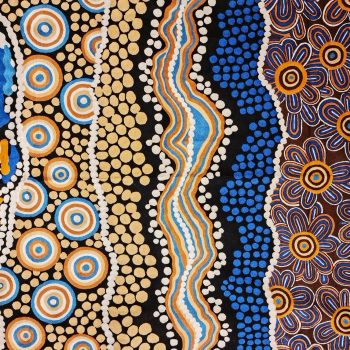 Ocean and Earth 2x3ft (61x91cm) Wool Wall or Floor Rug by Bianca Gardiner Dodd - Limited Edition