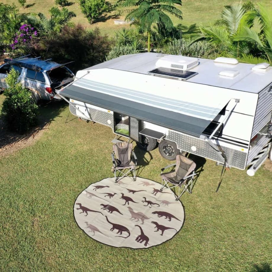 JURASSIC Recycled Plastic Mat, Earthy Browns 2.7m - Image 2