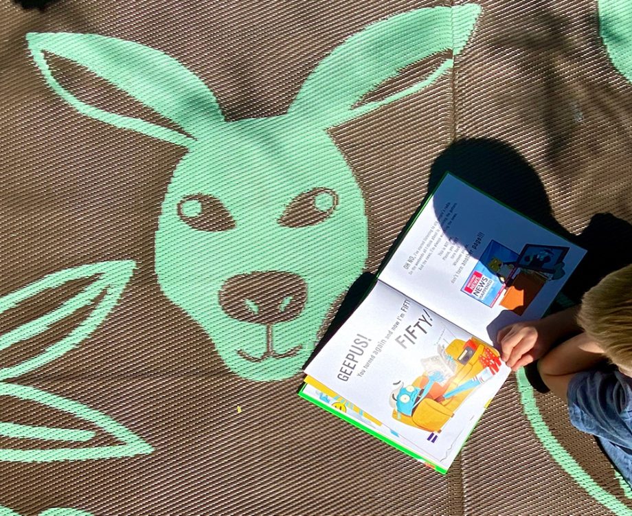 Matilda - Recycled Plastic Mat, Bush 2.7x2.7m Brown Forest Green - Image 2