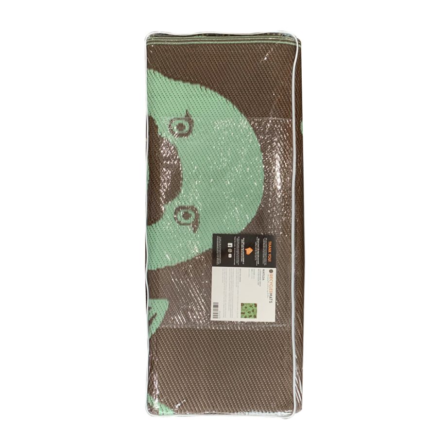 Matilda - Recycled Plastic Mat, Bush 2.7x2.7m Brown Forest Green - Image 6