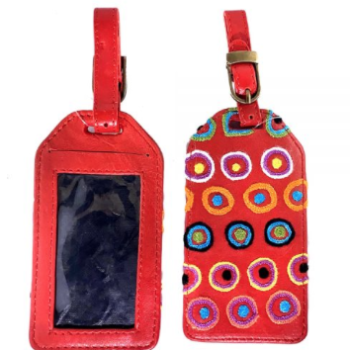 'Walka' Daisybell Kulyuru. Embroidered Luggage Tag