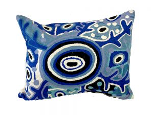 'Pikilyi' Theo Hudson. Cushion cover wool 30x40cm