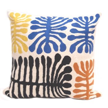 Watyia Tjuta Tree - Wool 40x40cm (16in) Cushion Cover by Mijtili Napurrula