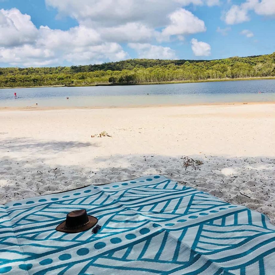 High Tide Recycled Mat 3 x 3m Green & Grey - Image 6