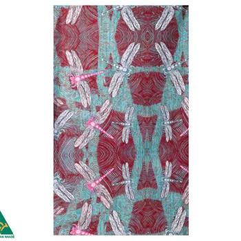 Sheryl J Burchill - Julan, Wurarr-Wurarr (Dragonfly) Cotton Tea Towel