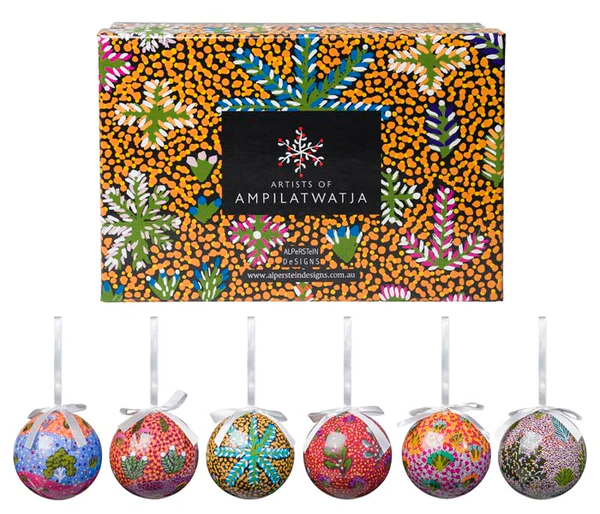 6 PACK XMAS BAUBLES - AMPILATWATJA