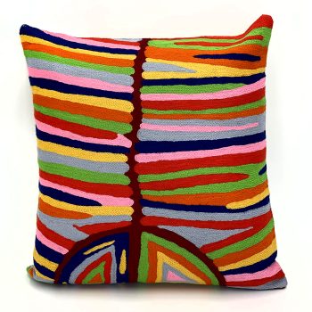 Ngalyipi - Snake Vine Dreaming - Handwoven Wool 40x40cm (16in) Cushion Cover