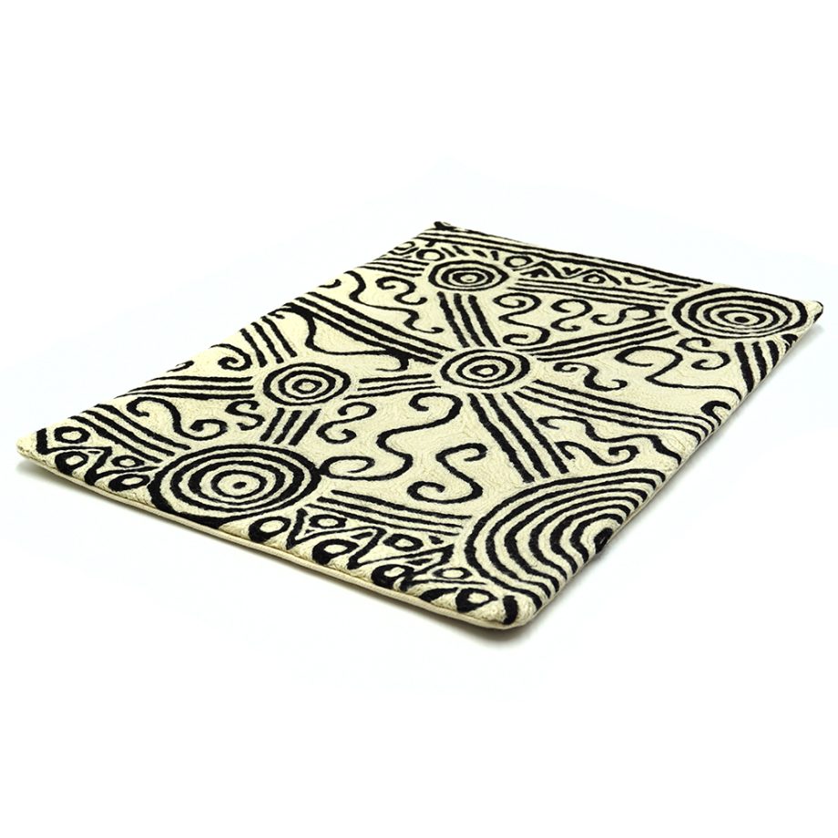 Mina Mina Jukurrpa - Rectangle 30x40cm Handwoven Wool Cushion Cover - Image 2