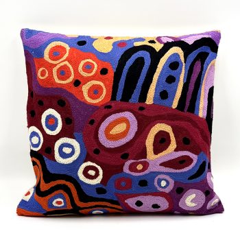Seven Sisters - Handwoven Wool Cushion Cover 40x40cm (16in) - Andrea Mimpitja Adamson