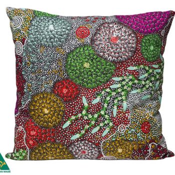 Coral Hayes Cotton Cushion Cover