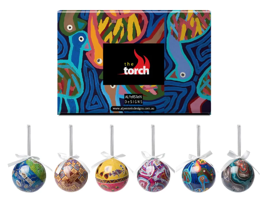 The Torch - 6 pack Christmas Baubles