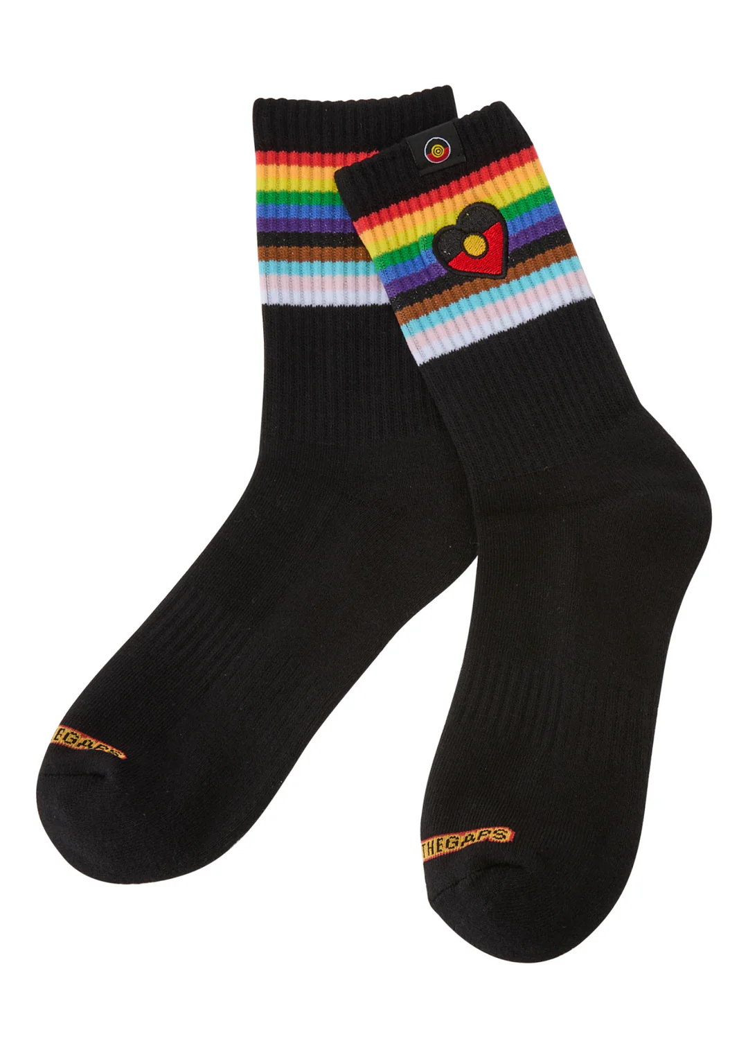 Blak Rainbow Luv Socks - Black - Clothing the Gaps